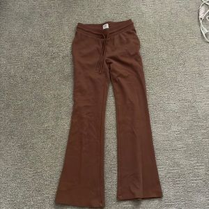 Aritzia flared waffle pants